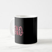 Xoxo Kisses Hugs Vintage Valentines Day  Kaffeetasse (Vorderseite Links)