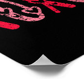 Xoxo Kisses Hugs Vintage Valentines Day  Poster (Ecke)