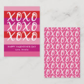 XOXO-Klassenzimmer Valentinkarte Mitteilungskarte (Vorne/Hinten)