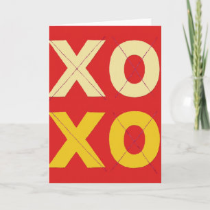 Xoxo Kuschel- und Kusskarte Karte