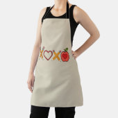 XOXO Lehrerin Valentinstag Stift und Apfel Schürze (InSitu)