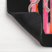 Xoxo Leopard-Bogen Lustiger Valentinstag Coquette Mousepad (Ecke)