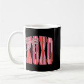 Xoxo Leopard Bow Funny Valentine's Day Coquette Nk Kaffeetasse (Links)
