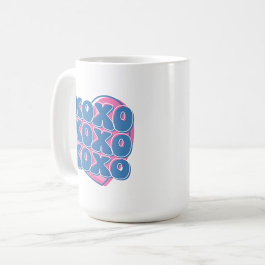 XOXO Liebe Burst Kaffeetasse (Vorderseite Links)