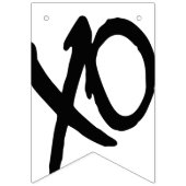 XOXO "LIEBE" die JUNGVERMÄHLTEN, die Zeichen-Dekor Wimpelkette (Erste Fahne)