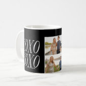 XOXO-Liebe in Schwarz | Mug Kaffeetasse (Vorderseite Links)