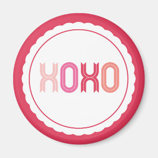 XOXO Liebe & Kisses Scalloped Sweet Valentine's Da Magnet