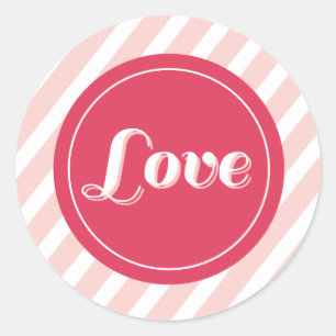 XOXO Liebe & Kisses Valentine Party 3 Zoll Sticker