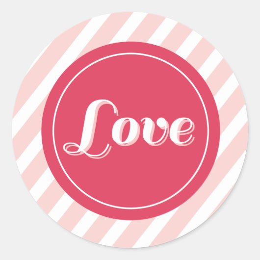 XOXO Liebe & Kisses Valentine Party 3 Zoll Sticker (Vorderseite)