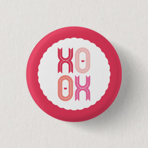 XOXO Liebe & Kisses Valentine Party Sweet Buttons