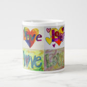 XOXO Liebe Mosaic Collage Paintings Tasse (Vorderseite)