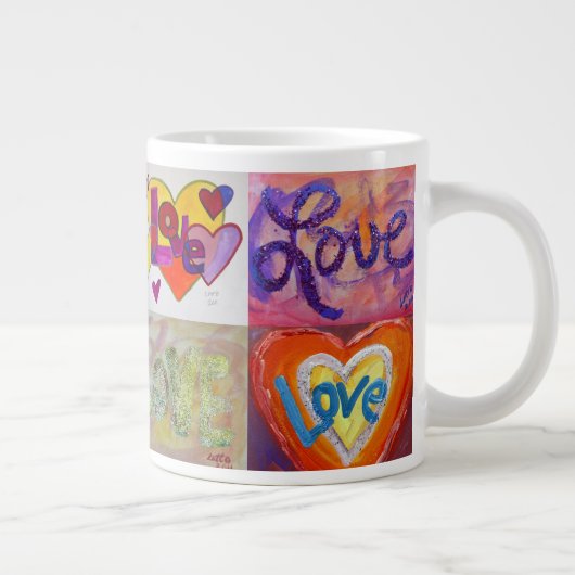 XOXO Liebe Mosaic Collage Paintings Tasse (Rechts)