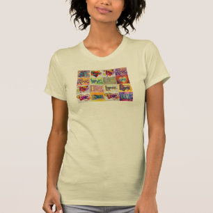 XOXO Liebe Mosaik Art Shirts