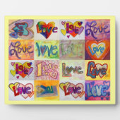 XOXO Liebe Mosaik Collage Painting Gedicht Plaque Fotoplatte (Vorderseite)