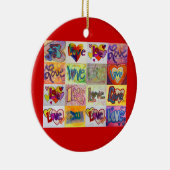 XOXO Liebe Mosaik Keramikornament (Rechts)