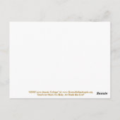 XOXO Liebe Mosaik Postkarte (Rückseite)