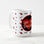 XOXO Liebe Sie Bunches Kaffeetasse (Vorderseite Links)
