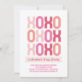 XOXO Liebe und Kisses Valentine's Day Party laden Einladung (Vorderseite)