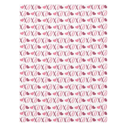 XOXO Liebe Valentindesign Tischdecke (Vorderseite)