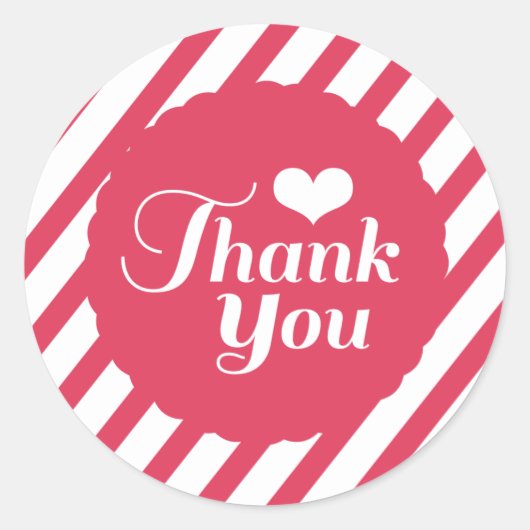 XOXO Liebe Valentine Party Danke Stickers (Vorderseite)