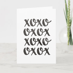 xoxo Liebe Valentines-Grußkarte Feiertagskarte