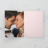 XOXO LIEBE Valentinstag Foto Karte (Innenseite)