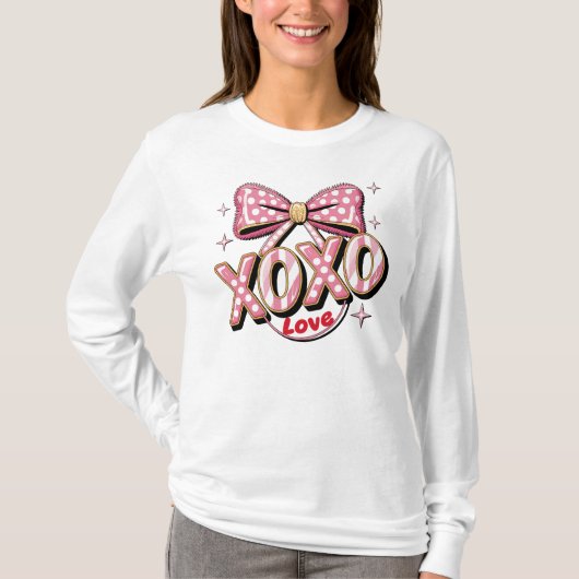 XOXO Liebe Valentinstag T-Shirt (Vorderseite)
