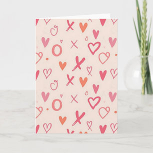Xoxo Liebesherzen Karte