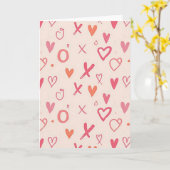 Xoxo Liebesherzen Karte (Gelbe Blume)
