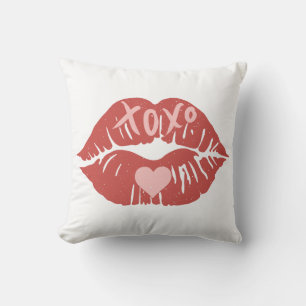 XOXO Lips Valentinstag Kissen