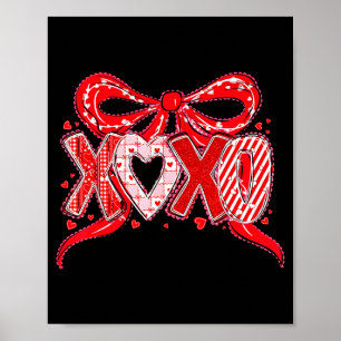 Xoxo Lustiger Valentinstag Liebe Coquette Bogen Ka Poster