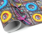 XOXO-Mauer Geschenkpapier (Rolleneckpunkt)