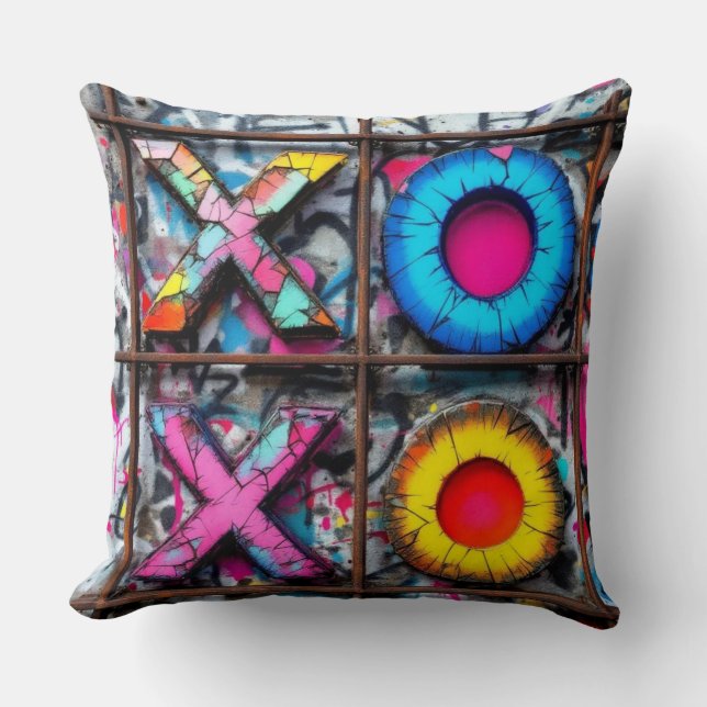 XOXO-Mauer Kissen (Vorderseite)