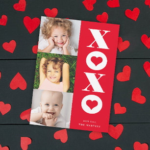 Xoxo Mehrfach-Foto Valentinstagskarte Feiertagskarte