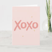 Xoxo Minimalist Card Karte (Vorderseite)