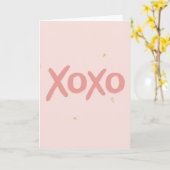 Xoxo Minimalistische Karte (Gelbe Blume)