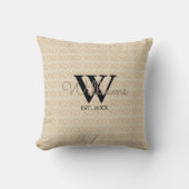 XOXO Monogramm-Pilz Kissen (Vorderseite)