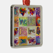 XOXO Mosaik Liebe Ornament Aus Metall (Rechts)