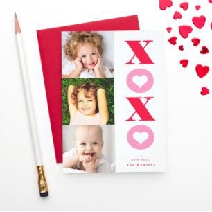 Xoxo Multi-Foto Valentinstagskarte Feiertagskarte
