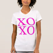 XOXO/Neon Pink/Modern Pinselschrift T-Shirt (Vorderseite)