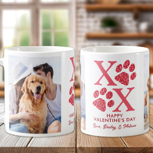 XOXO Niedliches Tier Hund 2 Foto Valentinstag Kaffeetasse