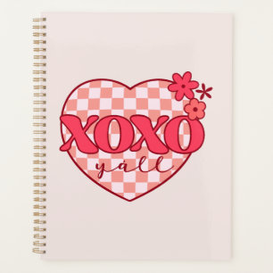 XOXO Niedliches und liebenswertes rosa Herz Planer