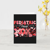 Xoxo Nurse Pediatric Crew Nurse Valentine Leopard  Karte (Gelbe Blume)
