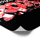 Xoxo Nurse Pediatric Crew Nurse Valentine Leopard  Poster (Ecke)