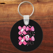 Xoxo Nurse Valentines Day Stethoscope Valentine Nu Schlüsselanhänger (Vorderseite)