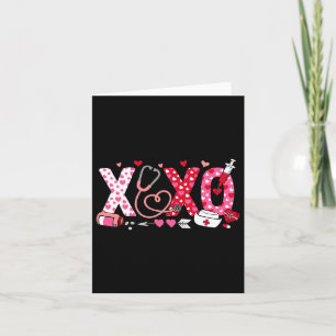 Xoxo Nurse Valentinstag Stethoscope Valentine Karte