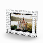 XOXO Pattern Custom Photo Valentine's Photo Block (Rechts)