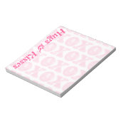 XOXO Personalisiert Notepad Notizblock (Rotiert)
