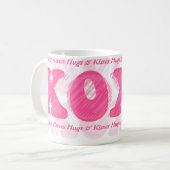 XOXO personalisierte Tasse (Vorderseite Links)