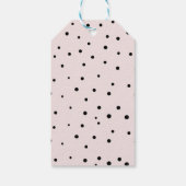XOXO | Pink & Black Modern Calligraphy Gift Tag Geschenkanhänger (Rückseite)